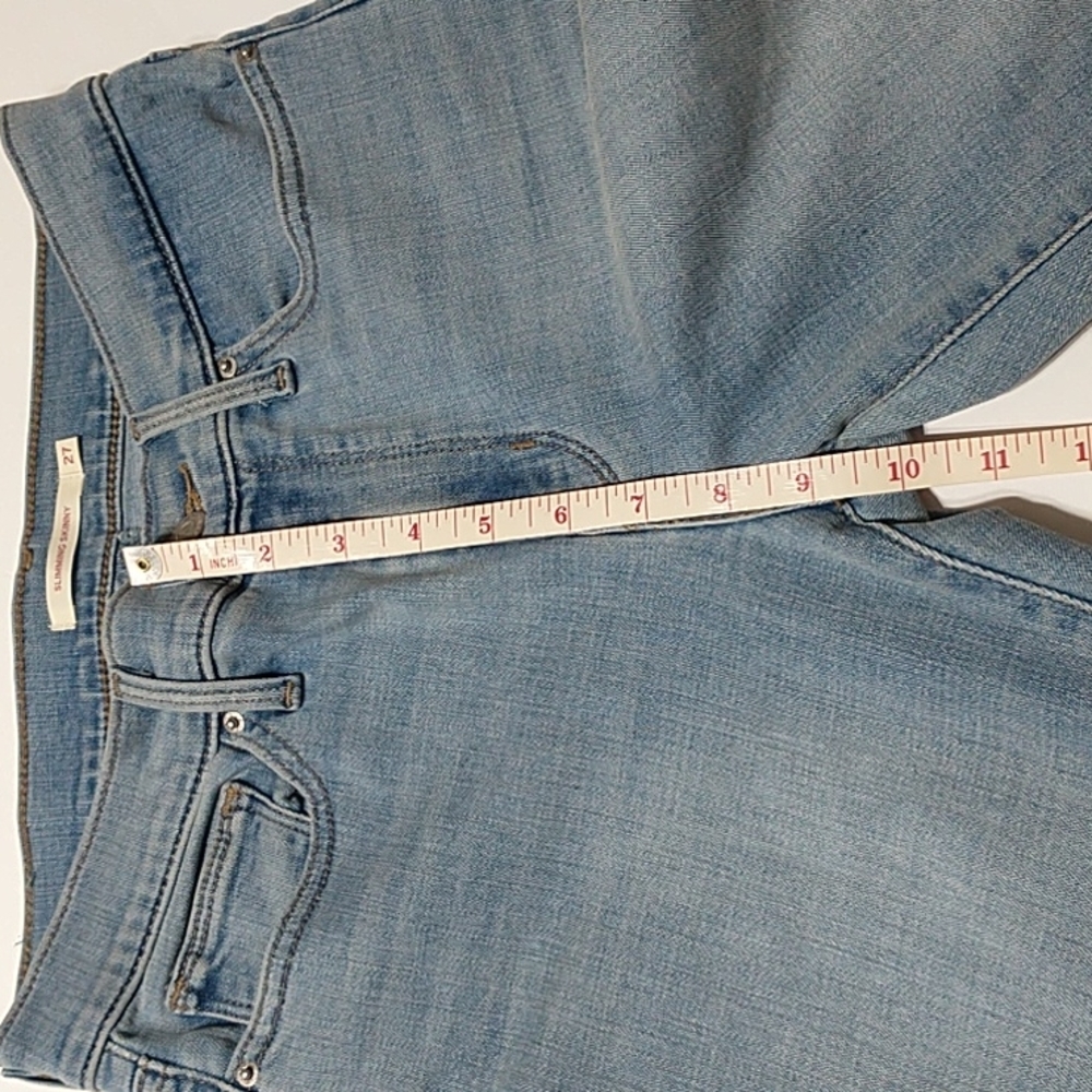 Levi's slimming skinny ligth blue womens jeans size 27 - Picture 9 of 11